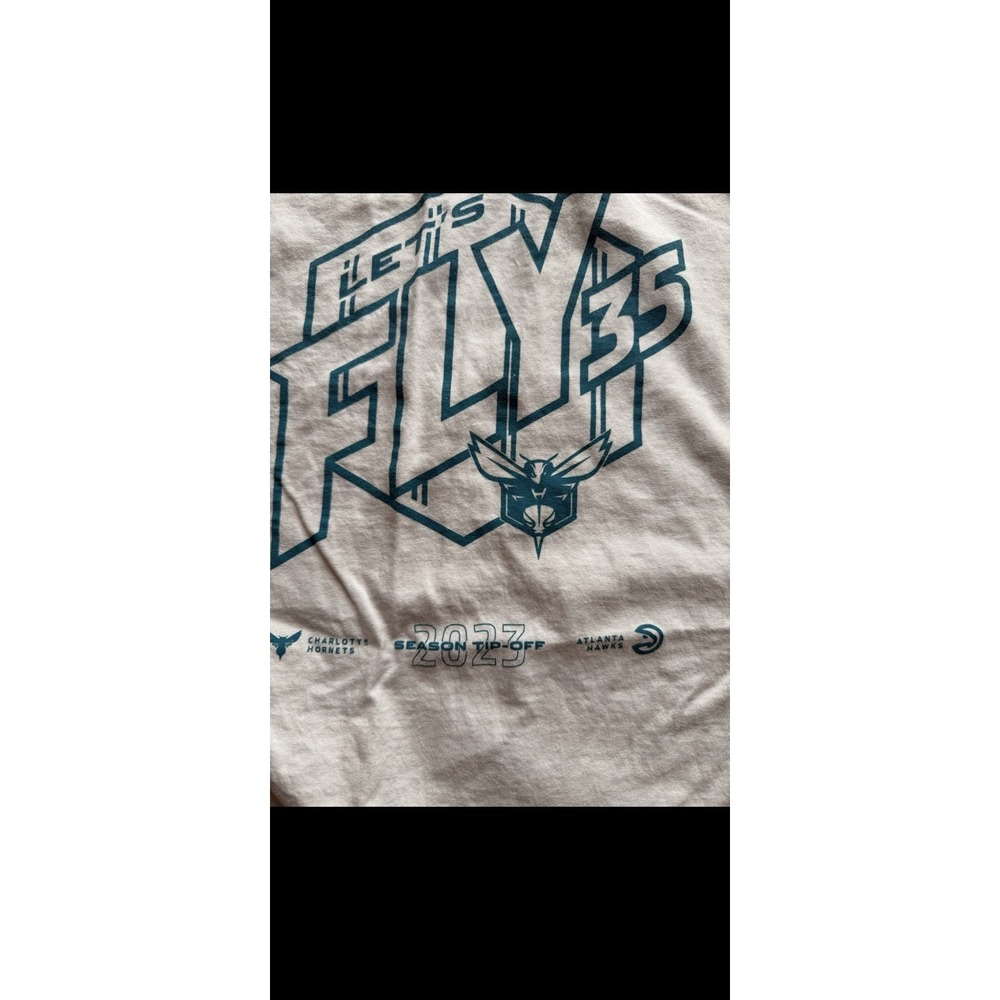 Hanes 2023 Season Tip Off NBA Hornets Vs Hawks Let's Fly 35 Size XL
